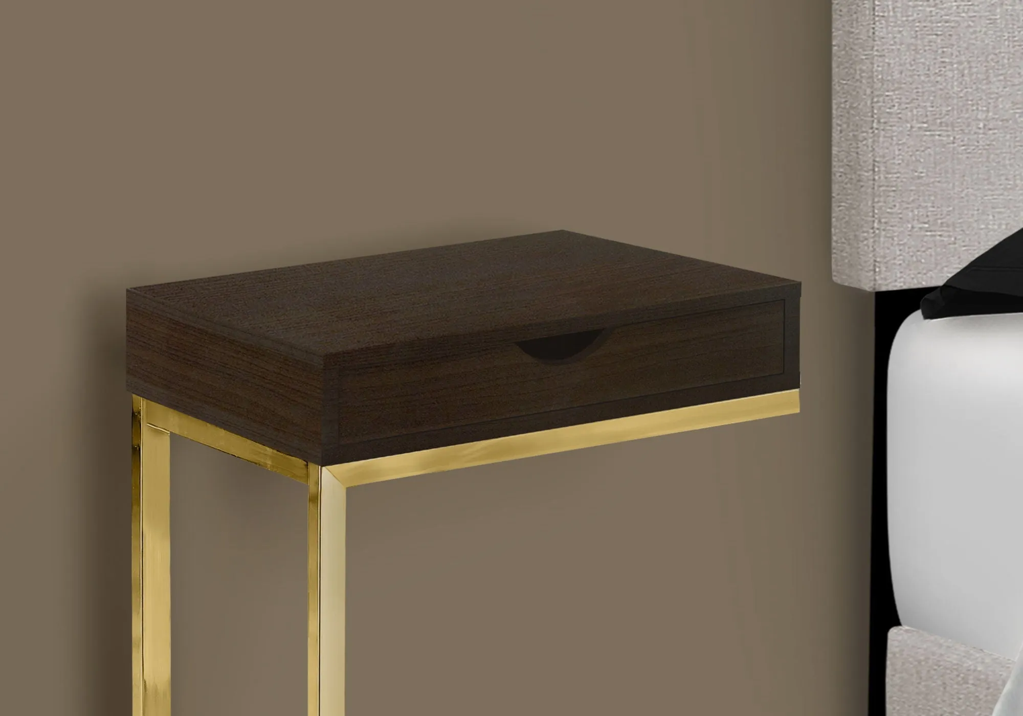 Accent Table, C - Shaped Contemporary & Modern Elegant Design by Couch.com