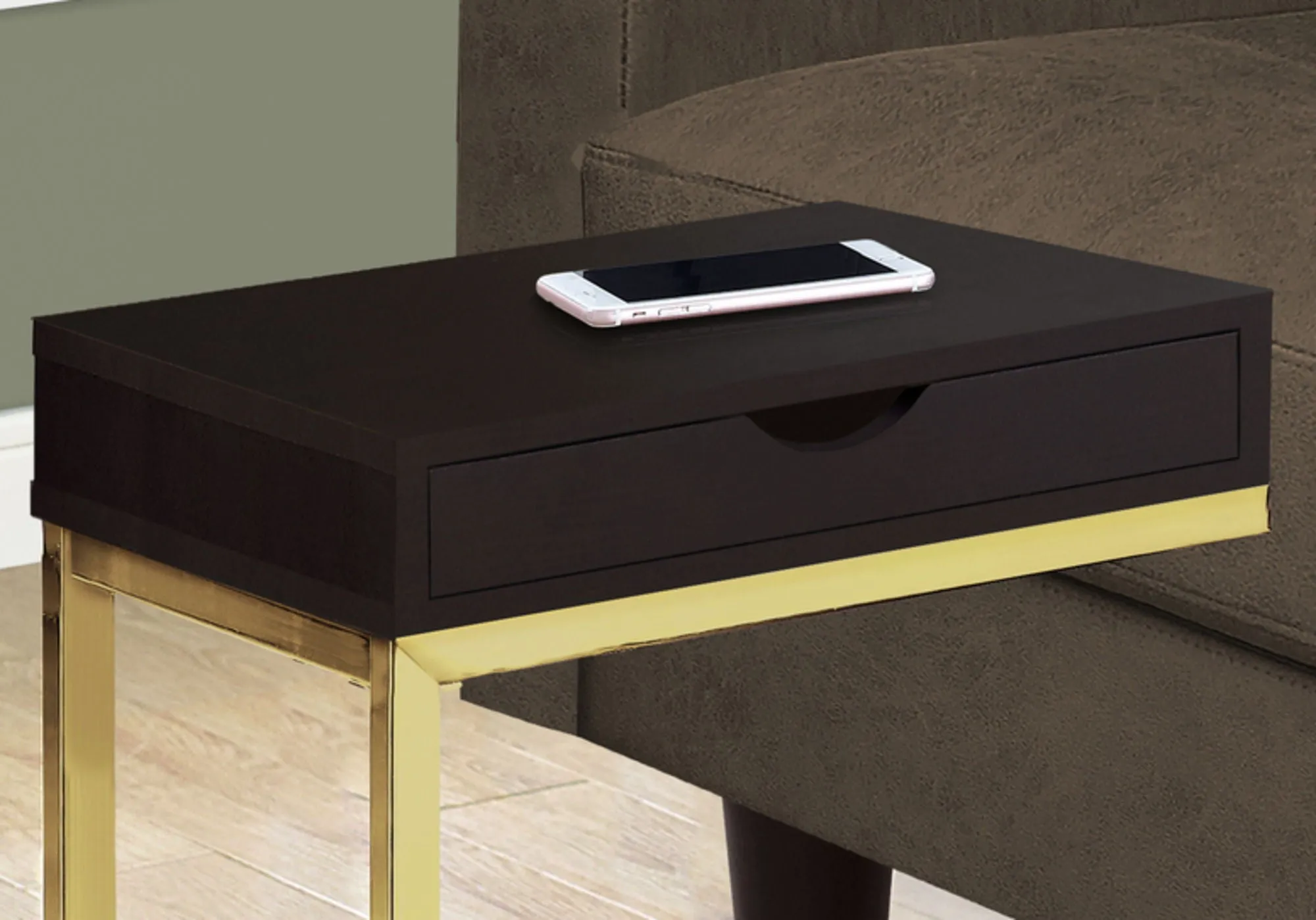 Accent Table, C - Shaped Contemporary & Modern Elegant Design by Couch.com