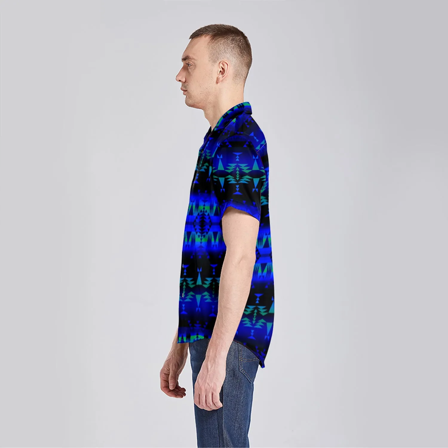 Between the Blue Ridge Mountains Button Up Silk Shirt