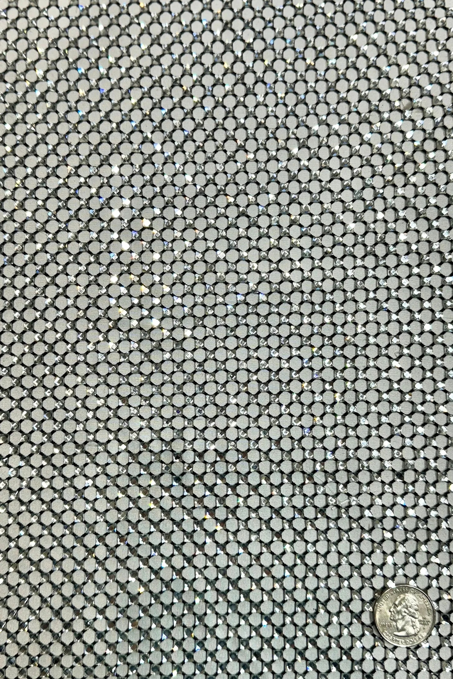 Black/Silver Tulle Embroidery