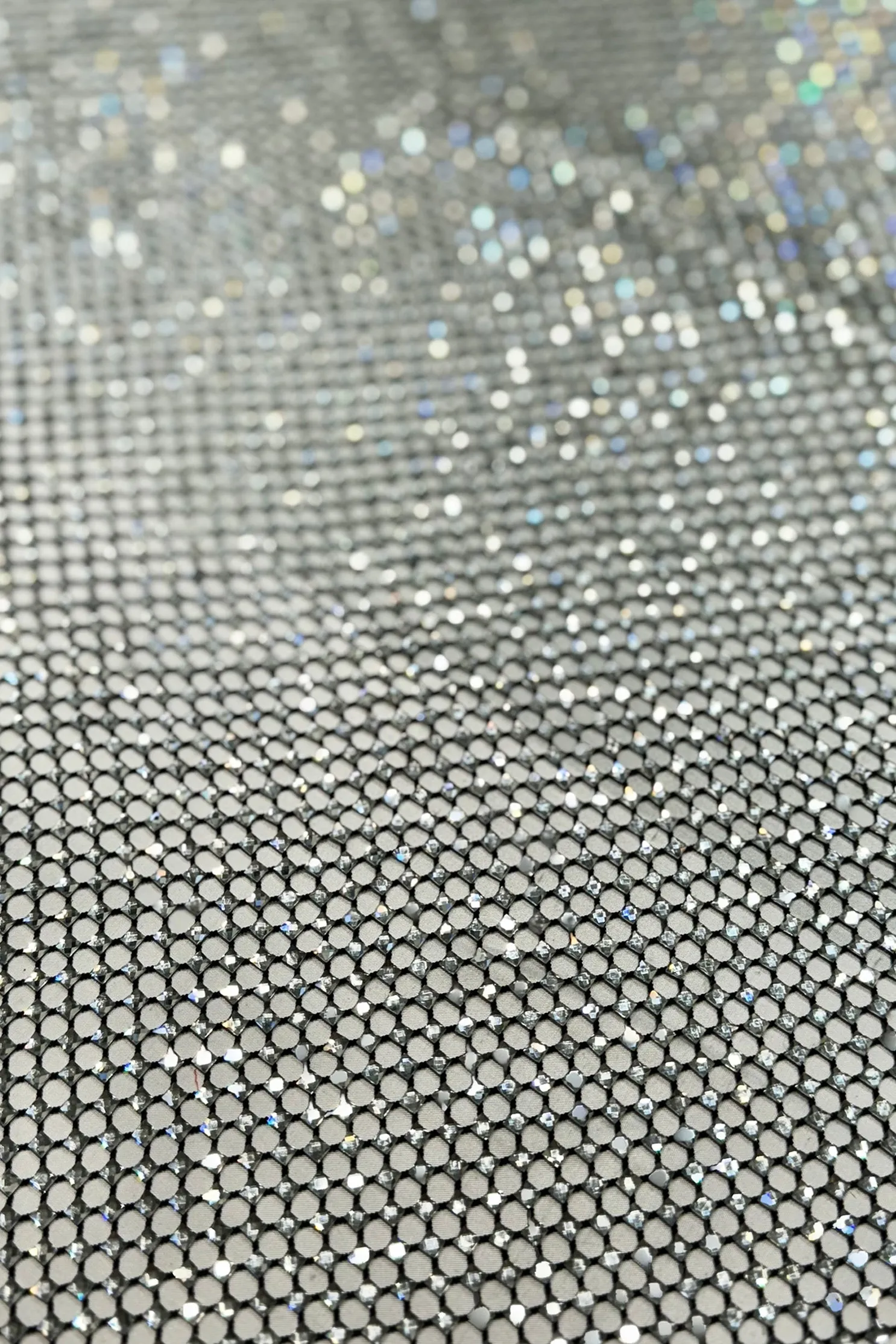 Black/Silver Tulle Embroidery