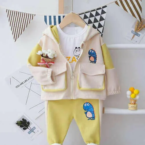 Boys Clothes Suits  Autumn Kids Cartoon Pattern Outfits for