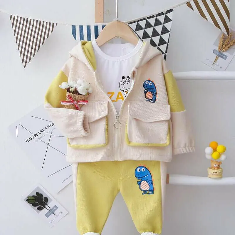 Boys Clothes Suits  Autumn Kids Cartoon Pattern Outfits for