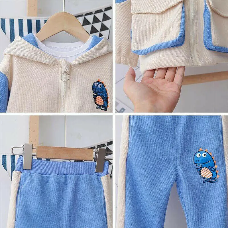 Boys Clothes Suits  Autumn Kids Cartoon Pattern Outfits for