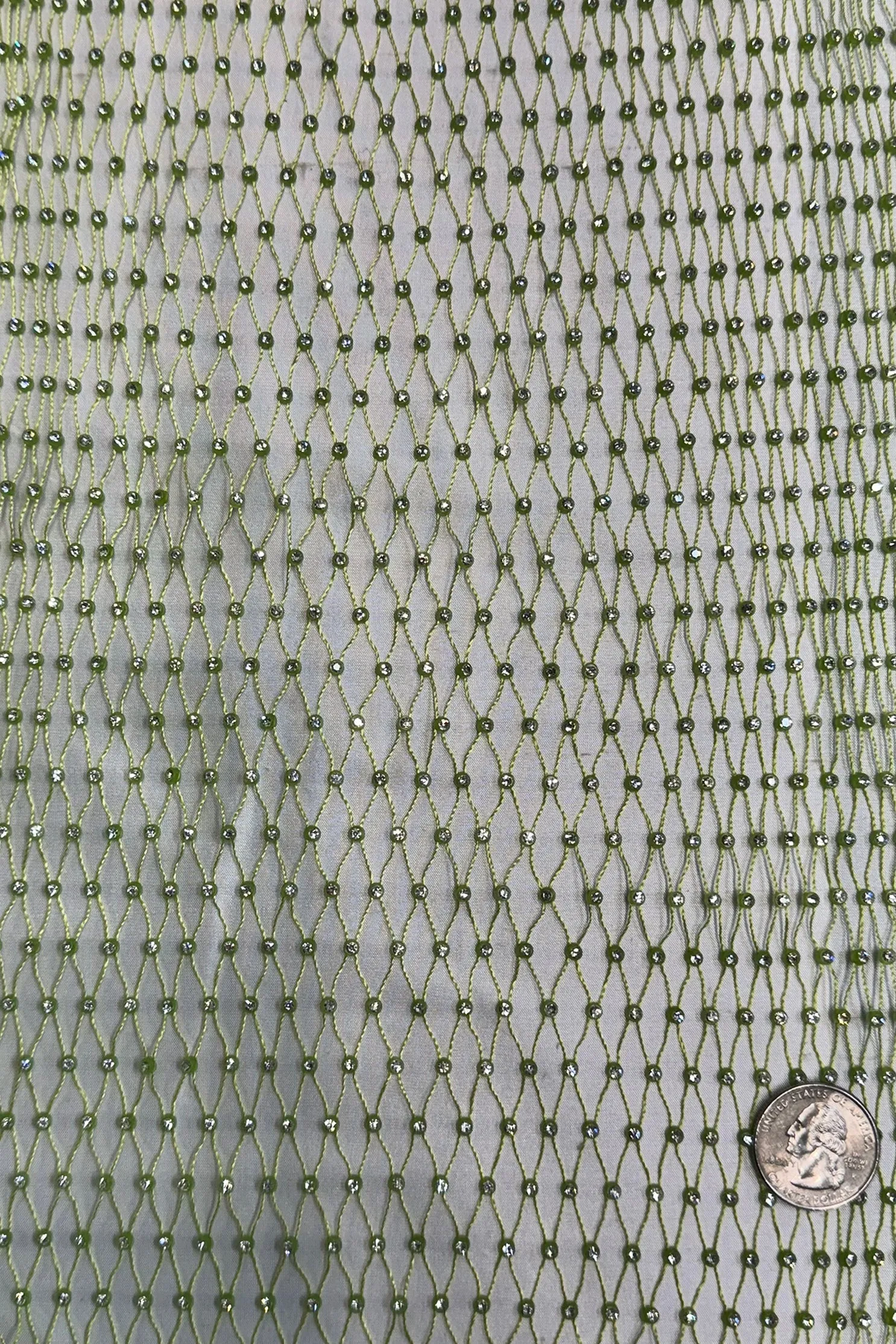 Green Tulle Embroidery