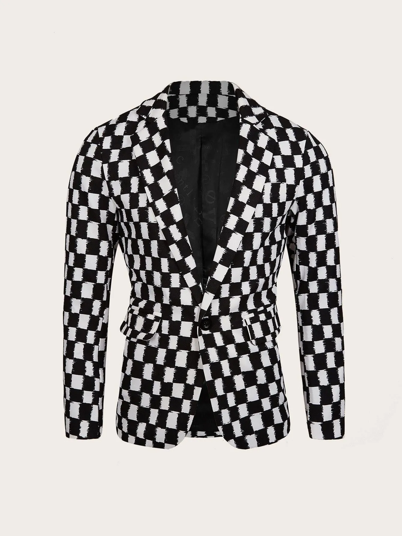 LovelyRLovely Hound Stooth Slim-fit Plaid Jacket
