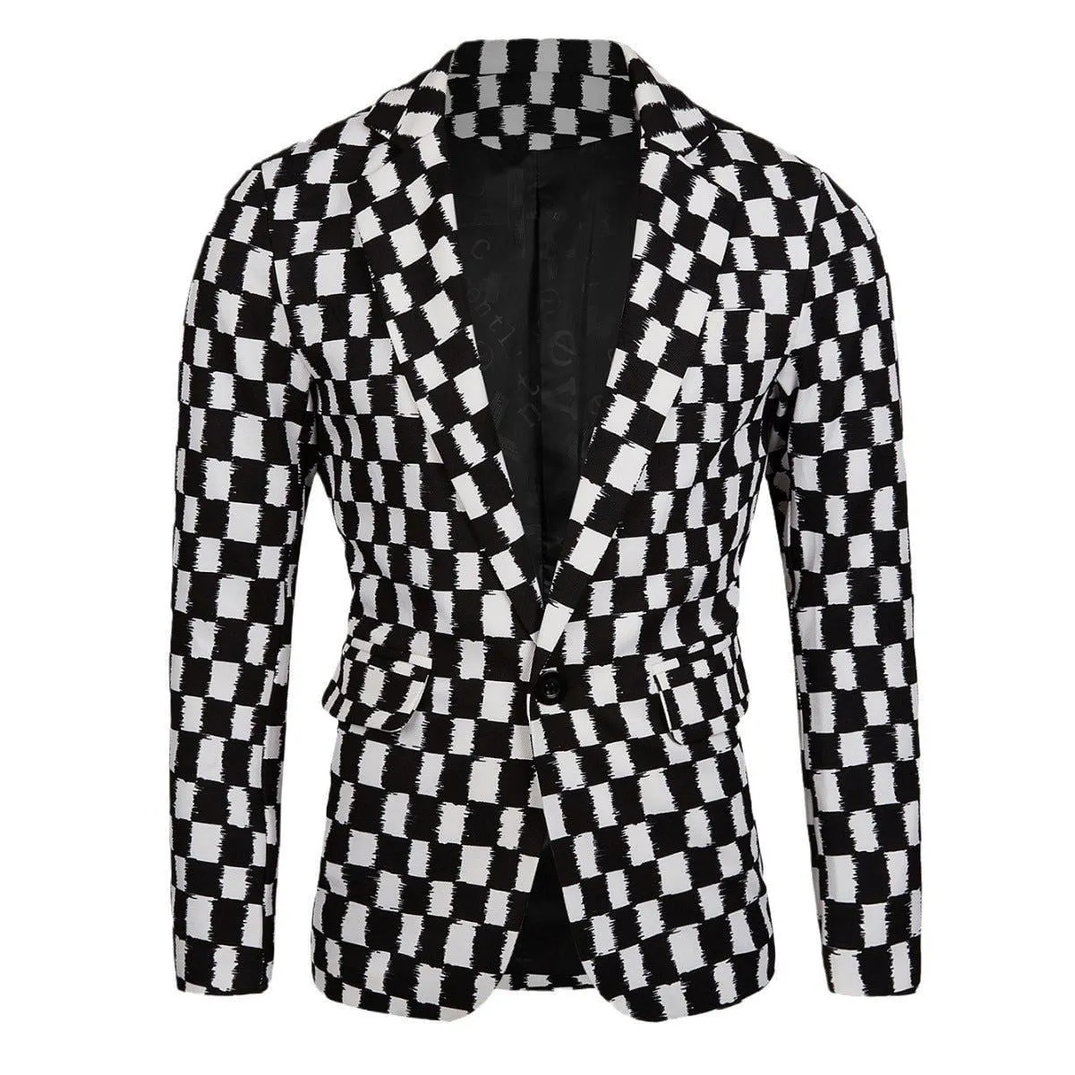 LovelyRLovely Hound Stooth Slim-fit Plaid Jacket