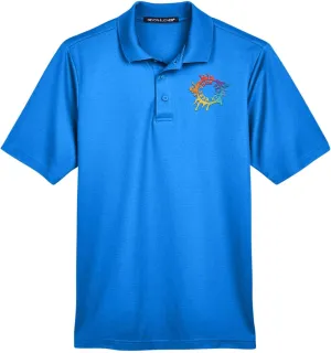 Mato & Hash Custom Embroidered Polo with Your Logo Here | Men's and Women's Polo for Business | Performance Plaited Polo