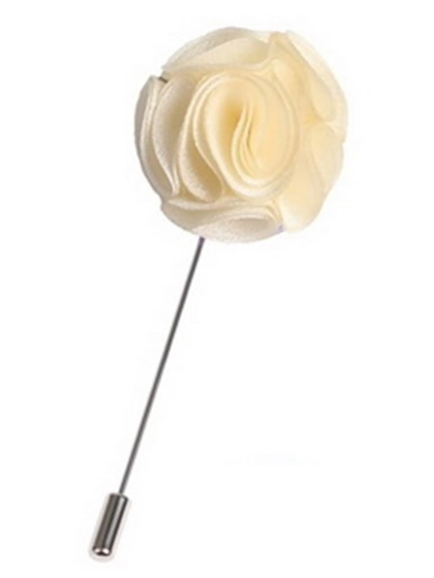 Men's Rose Flower Lapel Pin Boutonniere For Suit