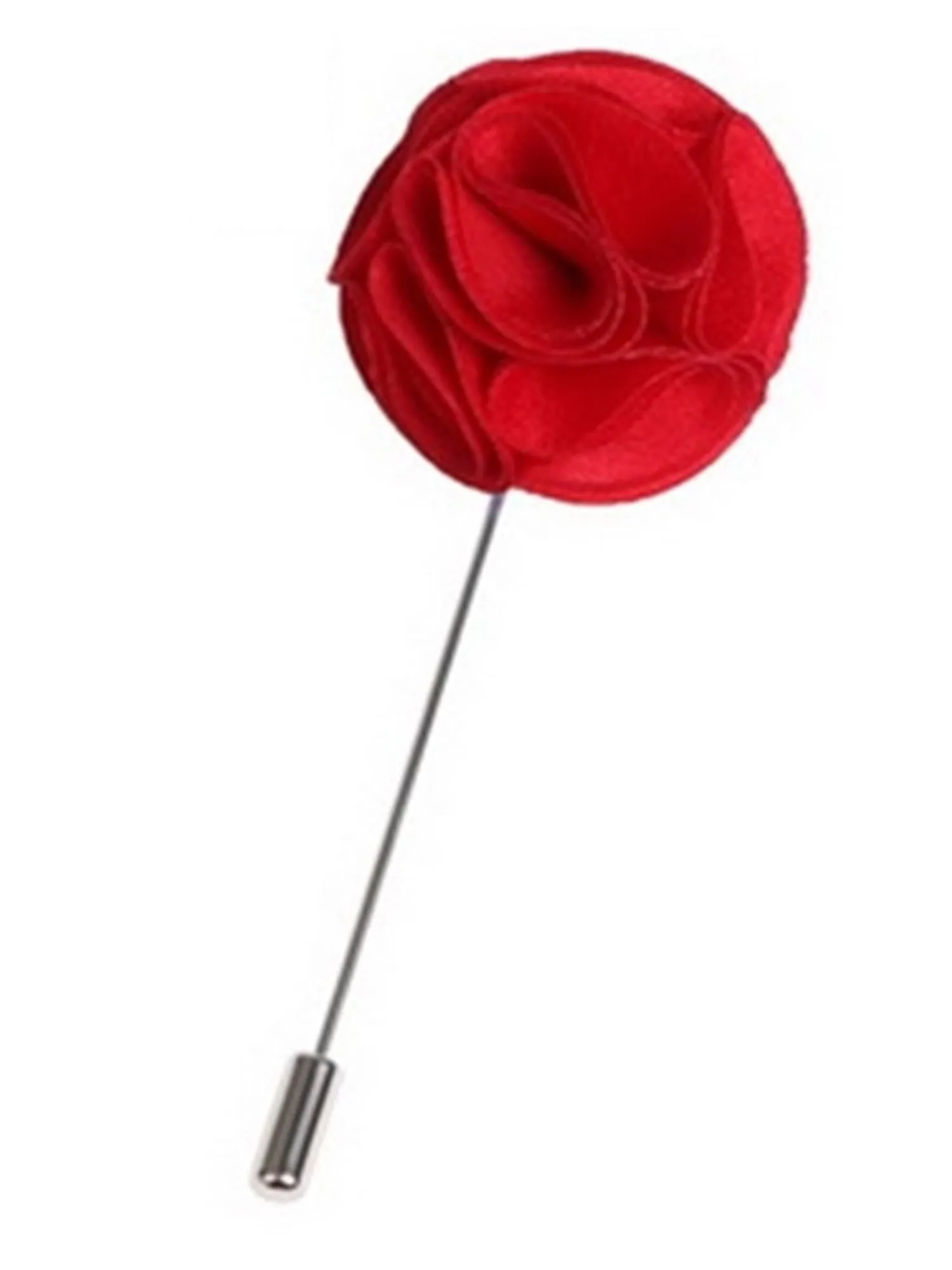 Men's Rose Flower Lapel Pin Boutonniere For Suit