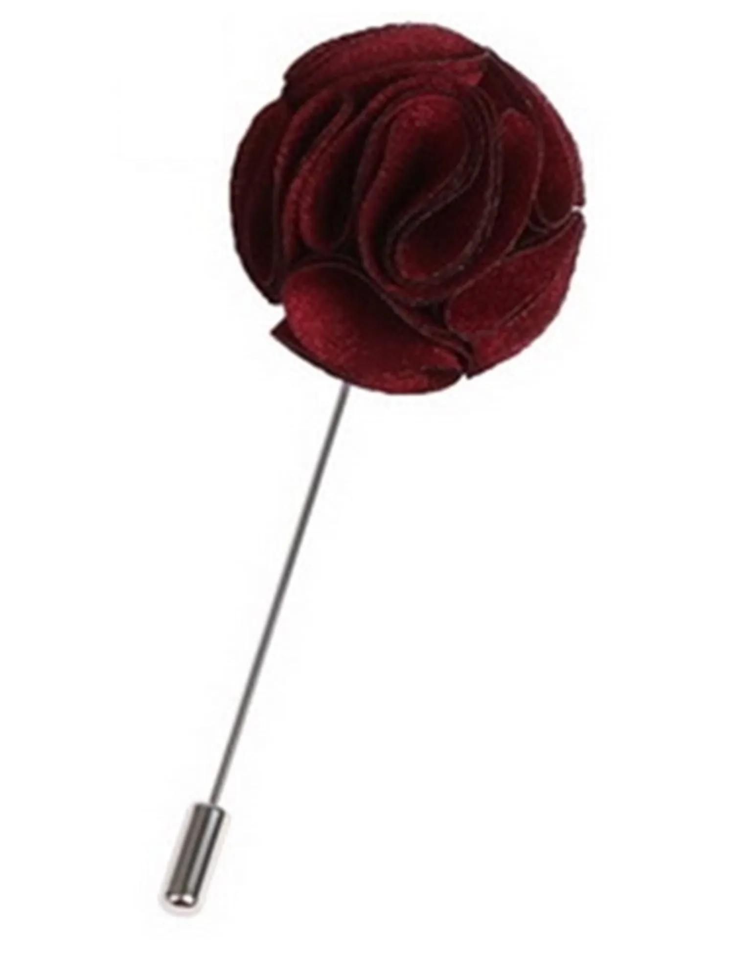 Men's Rose Flower Lapel Pin Boutonniere For Suit