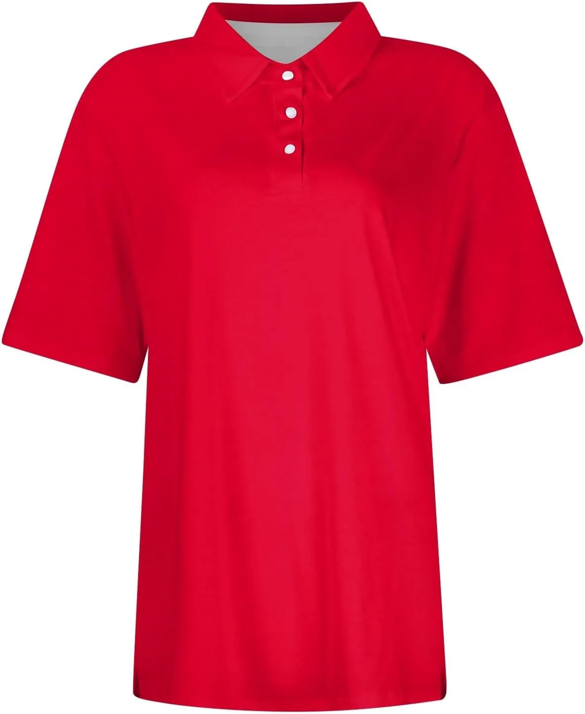 Polo Shirts for Women Short Sleeve Collared Tees Business Casual Button Down Blouses Summer Basic Tunic Tops 2025