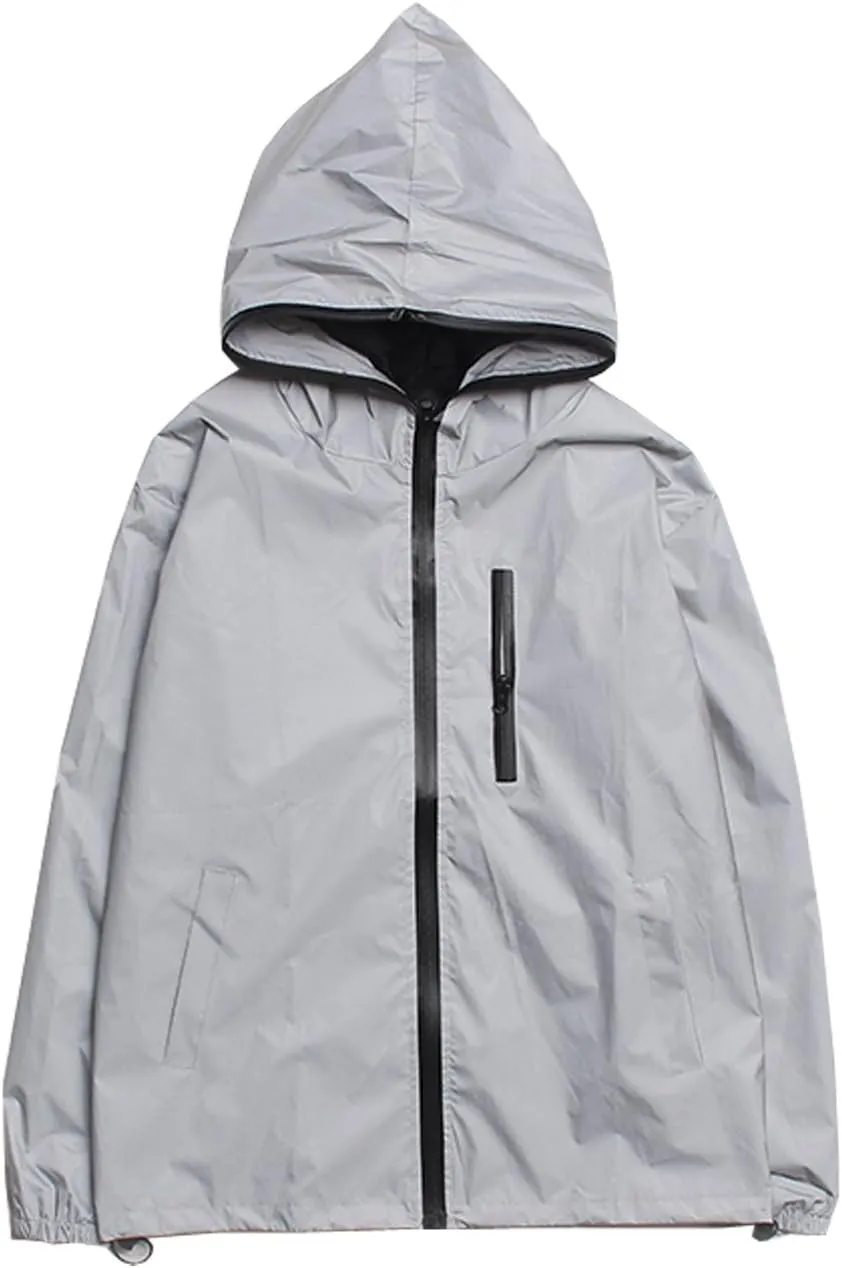TR Mens 3M Super Bright Reflective Jacket Coat