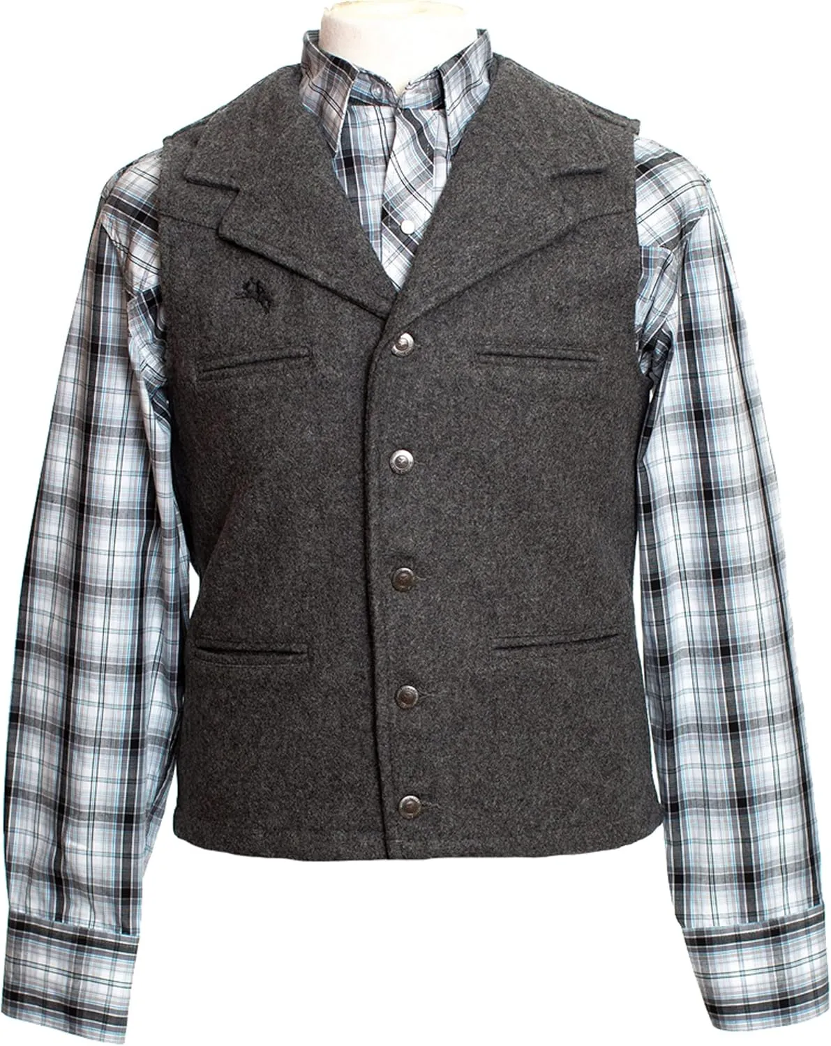 Wyoming Traders Men's Buckaroo Wool Vest
